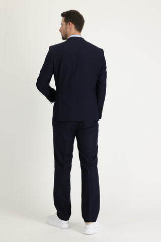  Koyu Lacivert 4 Drop Relaxed Fit Rahat Kesim Takım Elbise