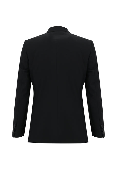 Açık Siyah 7 Drop Slim Fit Dar Kesim Kombinli Yelekli Takım Elbise