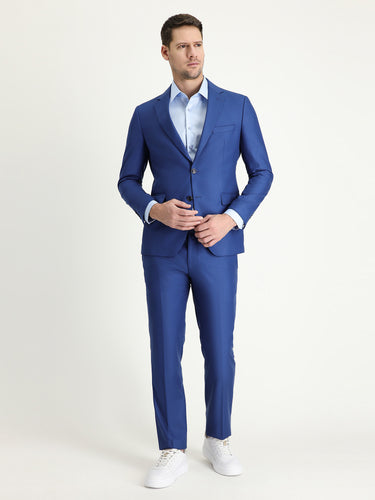  Mavi Slim Fit Dar Kesim Klasik Takım Elbise