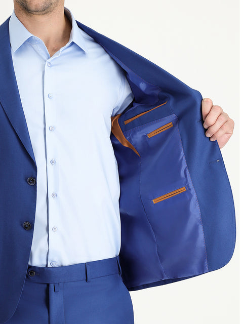 Mavi 7 Drop Slim Fit Dar Kesim Takım Elbise
