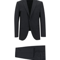 Black 6-Drop Regular Fit Standard Cut Suit