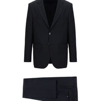 Siyah Lacivert 4 Drop Relaxed Fit Rahat Kesim Takım Elbise
