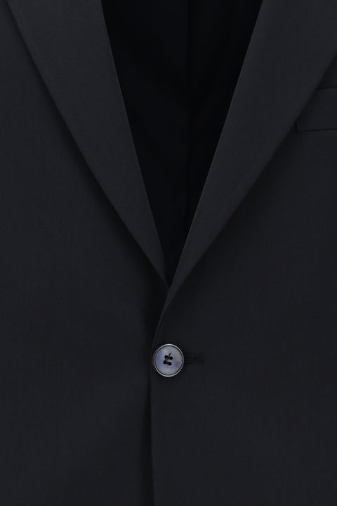 Siyah Lacivert 7 Drop Slim Fit Dar Kesim Takım Elbise