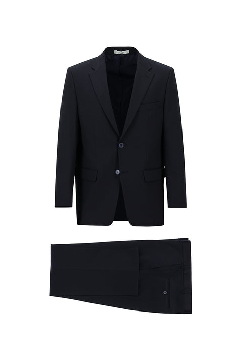 Koyu Lacivert 4 Drop Relaxed Fit Rahat Kesim Takım Elbise