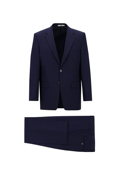 Orta Lacivert 4 Drop Relaxed Fit Rahat Kesim Takım Elbise