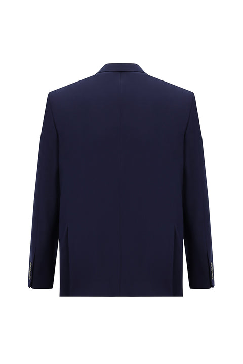 Orta Lacivert 4 Drop Relaxed Fit Rahat Kesim Takım Elbise