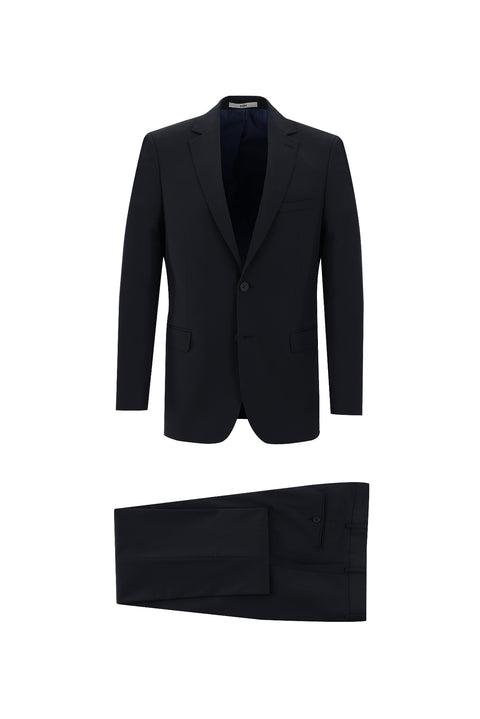 Koyu Lacivert 6 Drop Regular Fit Standart Kesim Takım Elbise