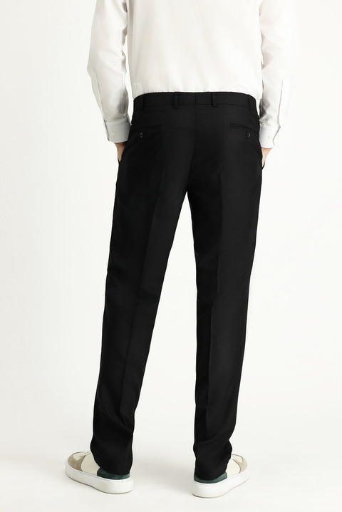Black 6-Drop Regular Fit Standard Cut Suit