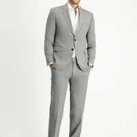 Orta Füme Slim Fit Takım Elbise