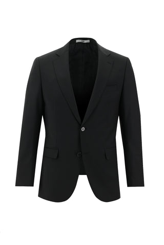  Siyah 6 Drop Regular Fit Standart Kesim Yünlü Takım Elbise