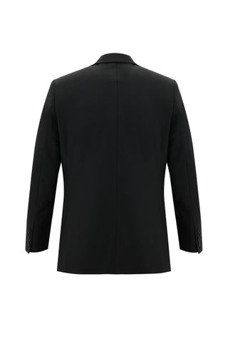  Siyah 6 Drop Regular Fit Standart Kesim Yünlü Takım Elbise