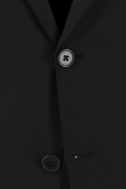 Siyah 4 Drop Relaxed Fit Rahat Kesim Takım Elbise