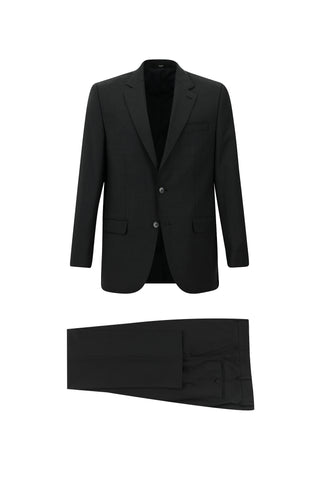  Koyu Antrasit 4 Drop Relaxed Fit Rahat Kesim Yünlü Takım Elbise