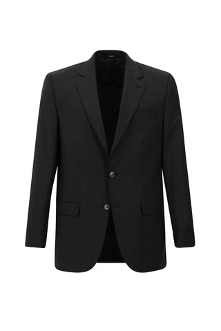  Koyu Antrasit 4 Drop Relaxed Fit Rahat Kesim Yünlü Takım Elbise
