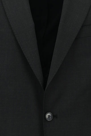  Koyu Antrasit 7 Drop Slim Fit Dar Kesim Yünlü Takım Elbise
