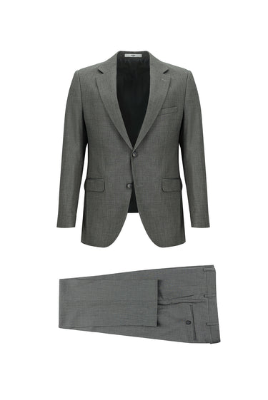  Açık Füme Slim Fit Dar Kesim Klasik Takım Elbise