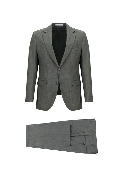 Light Gray 6-Drop Regular Fit Standard Cut Suit