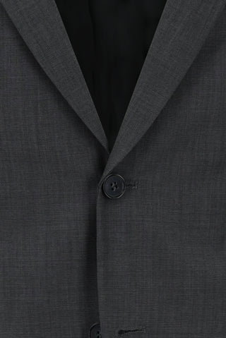  Orta Füme 7 Drop Slim Fit Dar Kesim Desenli Takım Elbise