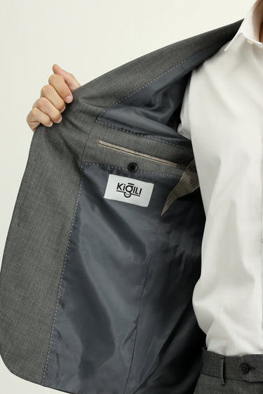 Açık Füme Klasik Takım Elbise