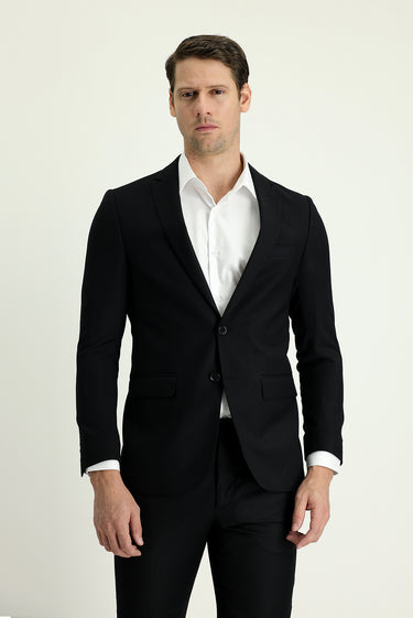  Siyah Klasik Takım Elbise