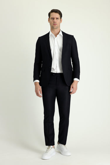  Koyu Lacivert Klasik Takım Elbise