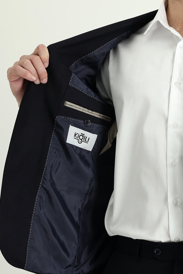 Koyu Lacivert Klasik Takım Elbise