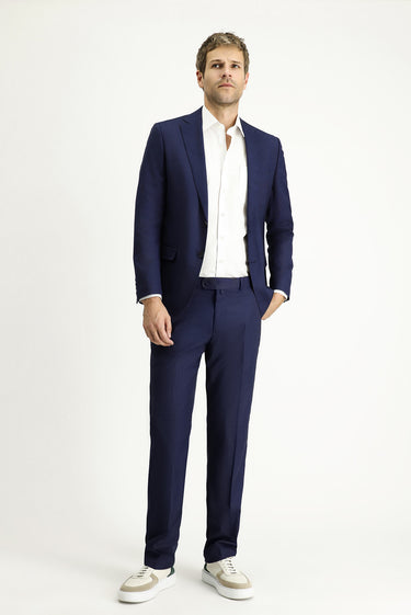 Orta Lacivert Klasik Takım Elbise