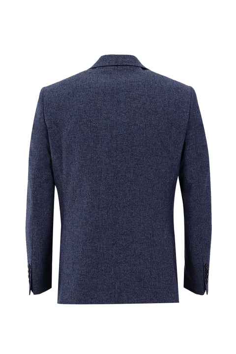 Light Navy Blue 6 Drop Regular Fit Standard Cut Suit with Vest
