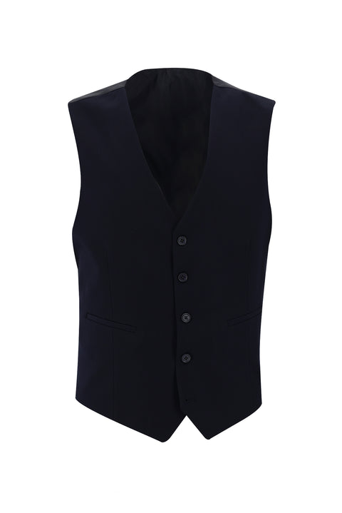 Light Navy Blue 6 Drop Regular Fit Standard Cut Suit with Vest