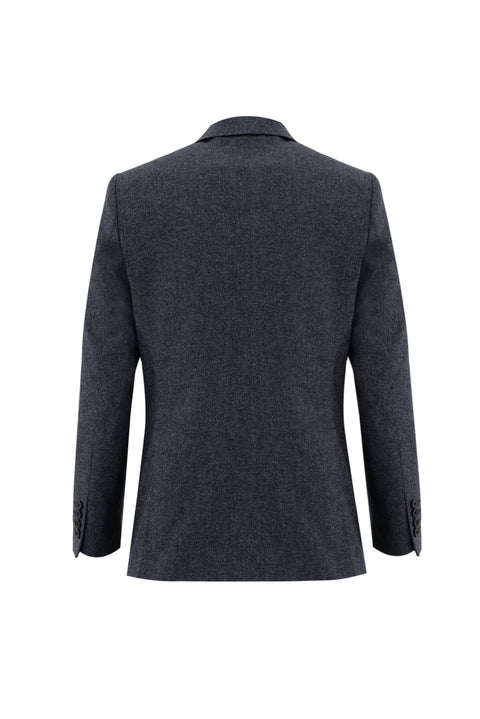 Medium Navy Blue 6 Drop Regular Fit Standard Cut Suit with Vest