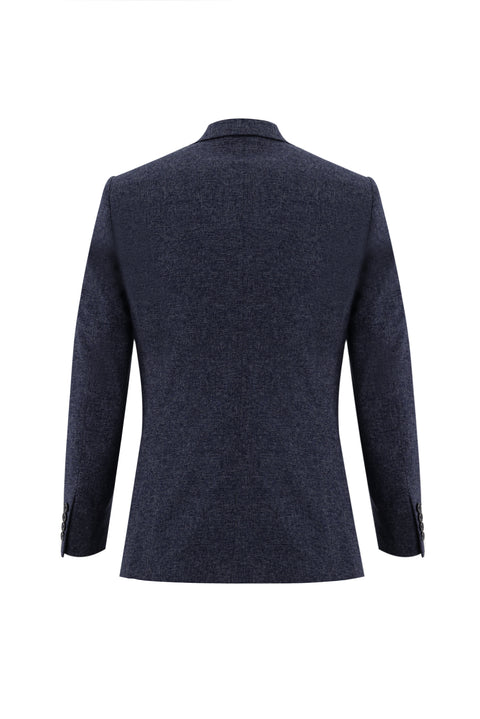 Dark Navy 7 Drop Slim Fit Narrow Cut Suit with Vest