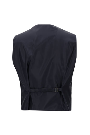 Saks Mavi Regular Fit Kombinli Yelekli Takım Elbise