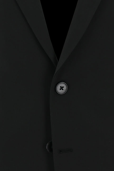 Black 7 Drop Slim Fit Narrow Cut Wool Suit