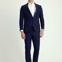 Orta Lacivert Şal Yaka Smokin & Damatlık