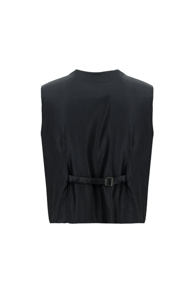Siyah Slim Fit Dar Kesim Şal Yaka Yelekli Smokin & Damatlık