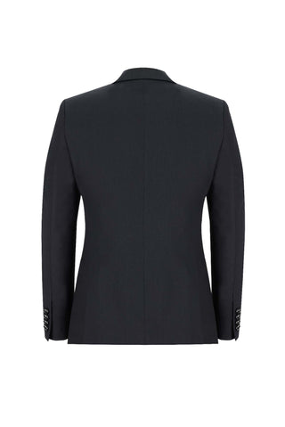  Siyah 7 Drop Slim Fit Dar Kesim Sivri Yaka Yelekli Smokin & Damatlık