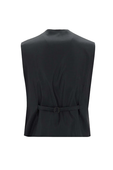 Siyah Slim Fit Dar Kesim Şal Yaka Yelekli Smokin & Damatlık