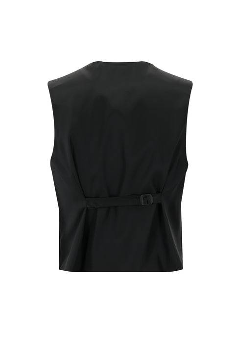 Siyah 7 Drop Slim Fit Dar Kesim Şal Yaka Yelekli Smokin & Damatlık