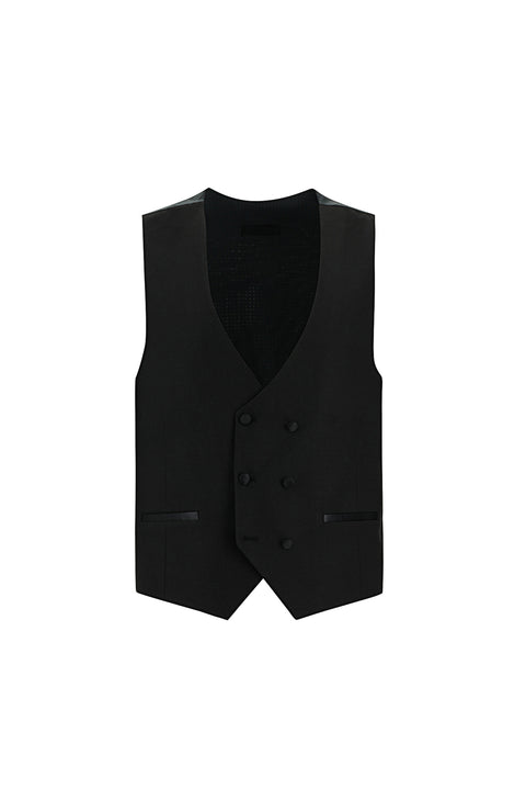 Siyah 7 Drop Slim Fit Dar Kesim Smokin & Damatlık