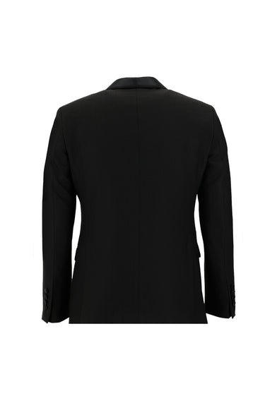  Siyah Slim Fit Dar Kesim Şal Yaka Smokin & Damatlık