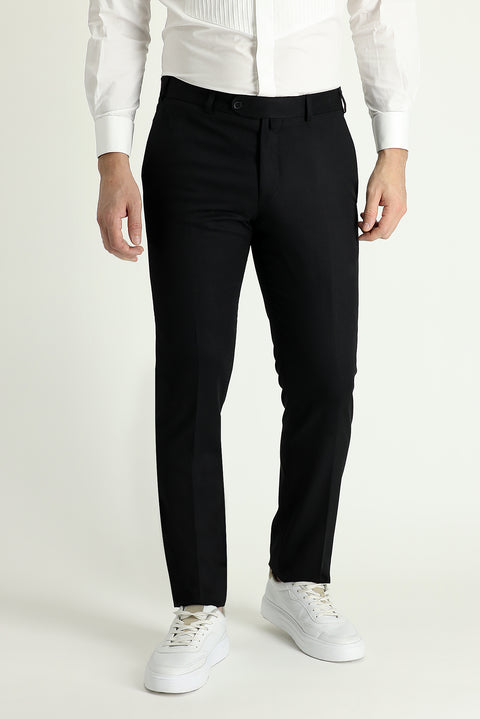 Siyah 6 Drop Regular Fit Standart Kesim Şal Yaka Smokin & Damatlık