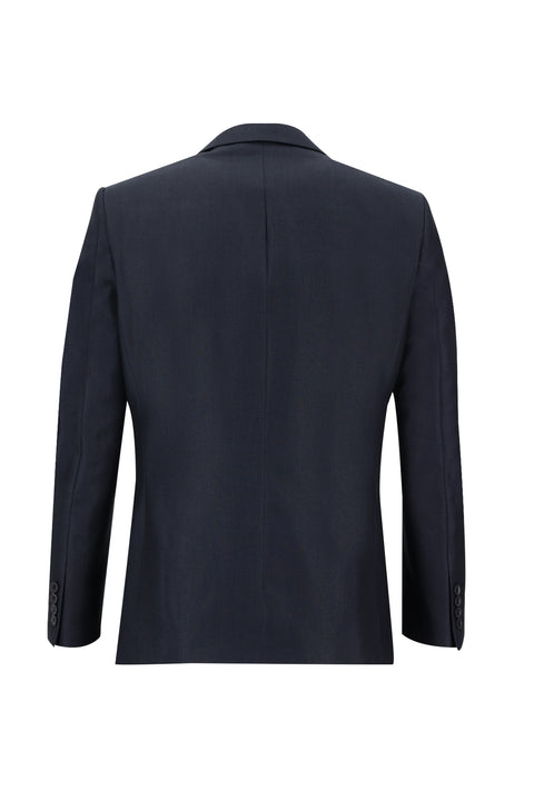 Koyu Lacivert 4 Drop Relaxed Fit Rahat Kesim Desenli Takım Elbise