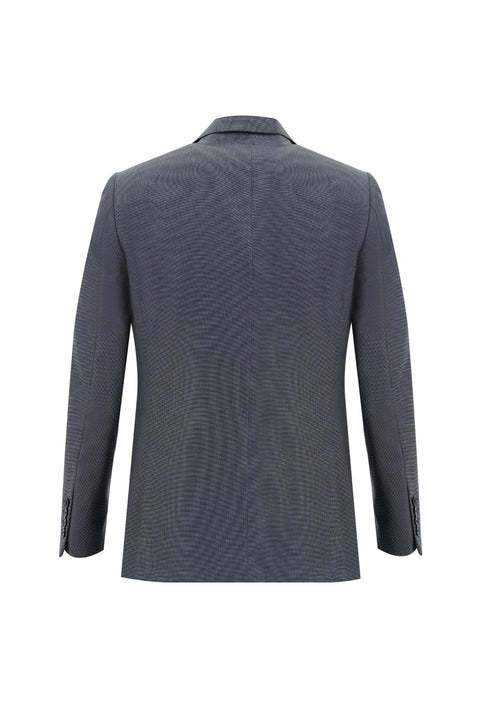 Koyu Füme 6 Drop Regular Fit Standart Kesim Desenli Takım Elbise