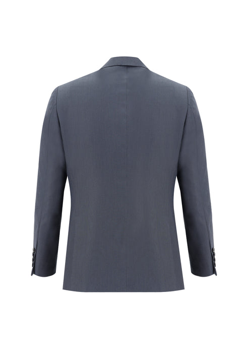 Açık Lacivert 6 Drop Regular Fit Standart Kesim Desenli Takım Elbise