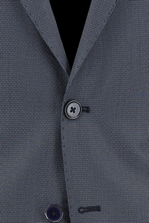 Açık Lacivert 6 Drop Regular Fit Standart Kesim Desenli Takım Elbise