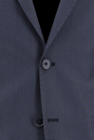 Orta Lacivert Regular Fit Klasik Desenli Takım Elbise