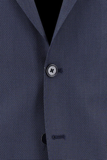 Koyu Mavi  Regular Fit Klasik Desenli Takım Elbise