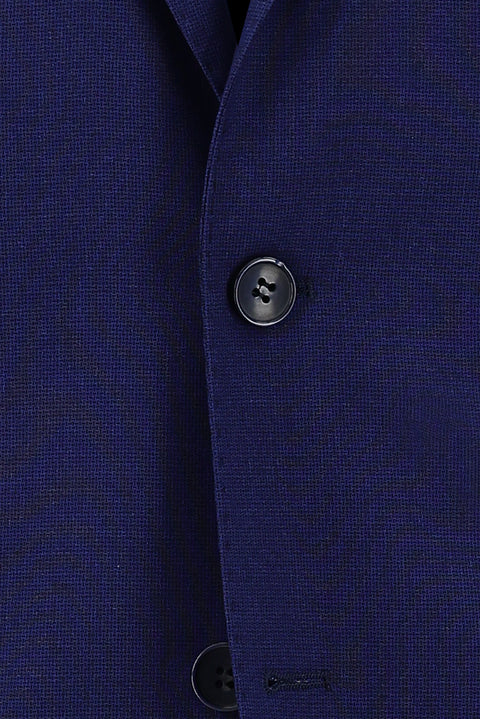 Orta Lacivert 6 Drop Regular Fit Standart Kesim Kuşgözü Takım Elbise