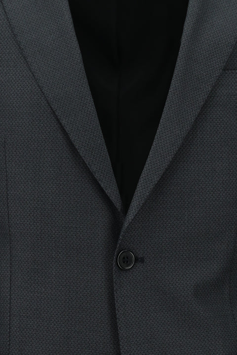 Medium Gray 6 Drop Regular Fit Standard Cut Patterned Suit
