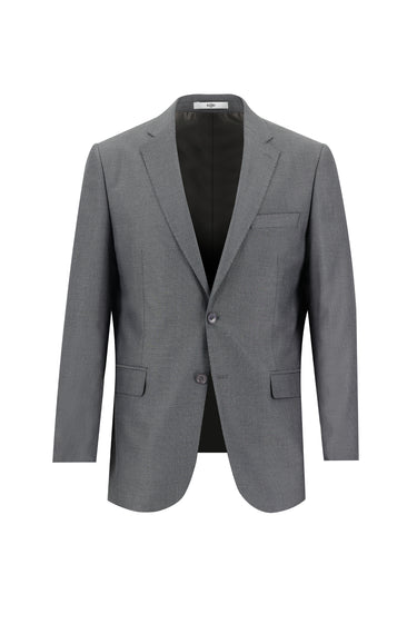 Orta Antrasit Regular Fit Desenli Takım Elbise